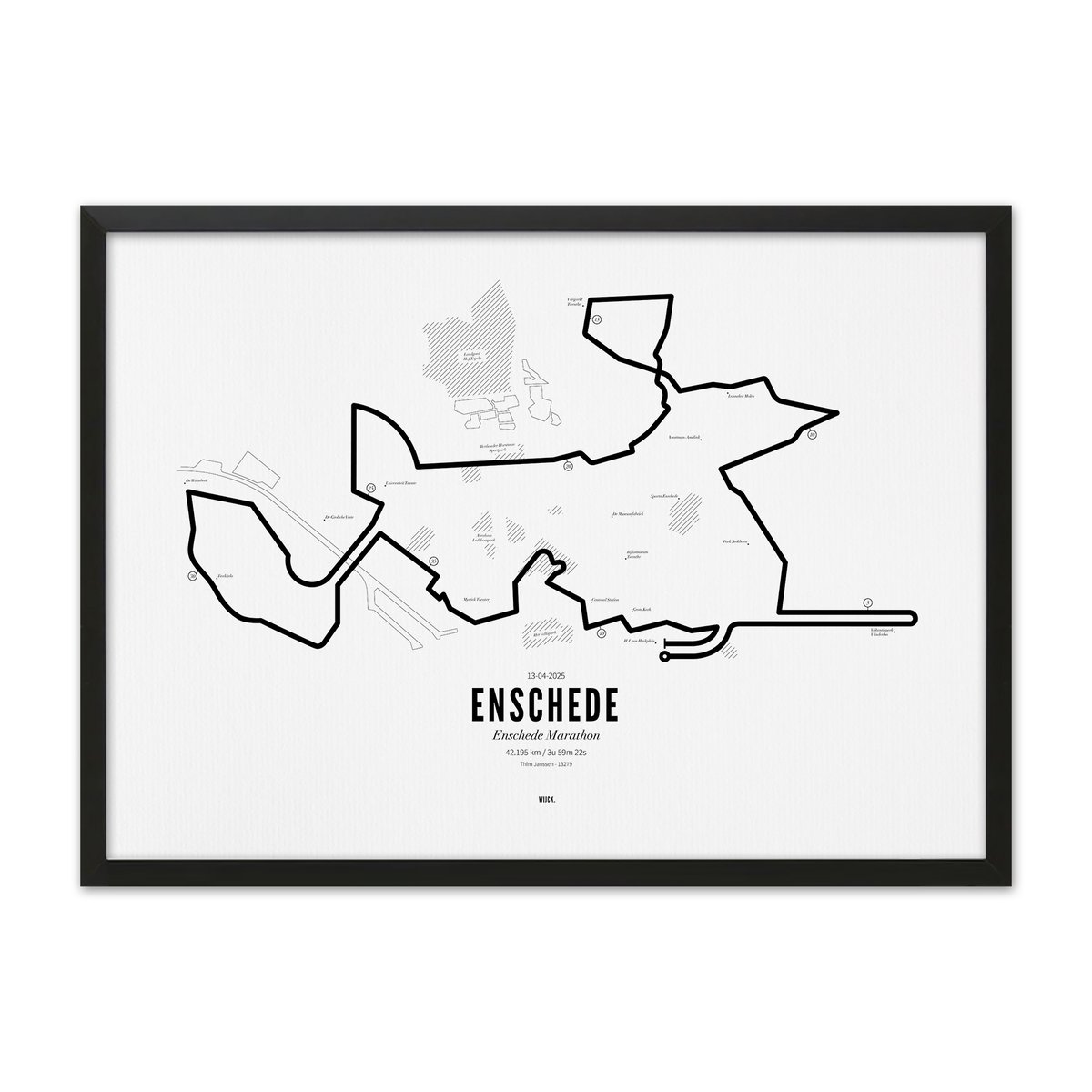 Poster Marathon Enschede 2025 | WIJCK.